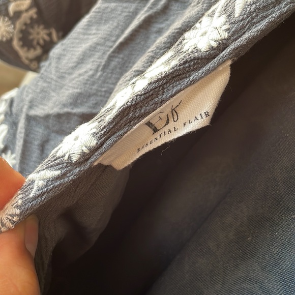 Blue boho maxi dress - Picture 3 of 4